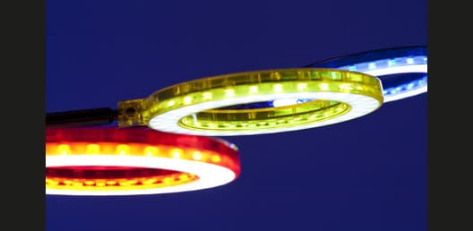 detalle corona LED lámpara AMULETO
