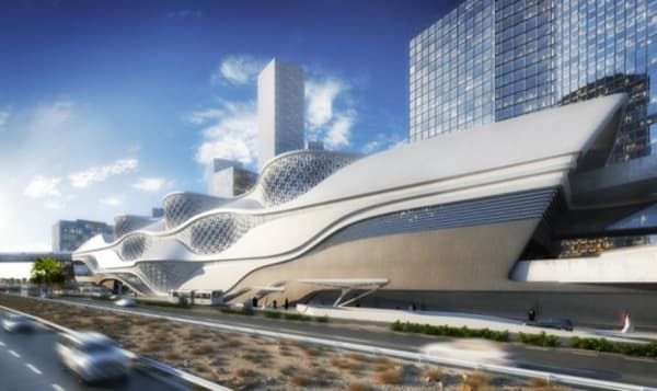 exterior Estacion-Metro-Riad-Zaha_Hadid