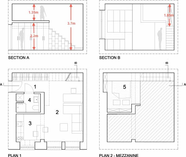 planos-planta-secciones-apartamento-29m2