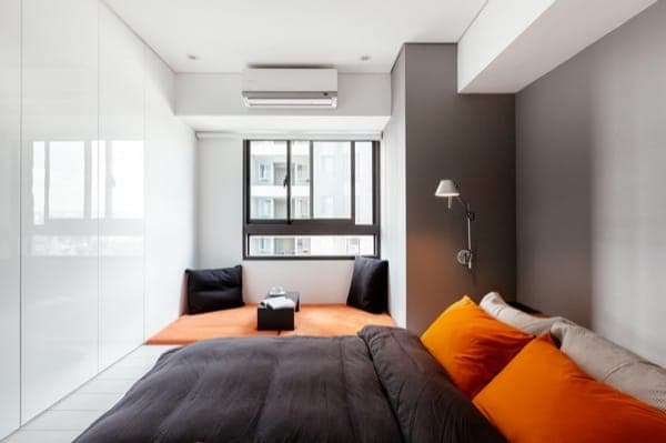 decoracion-apartamento-Taiwan-cama