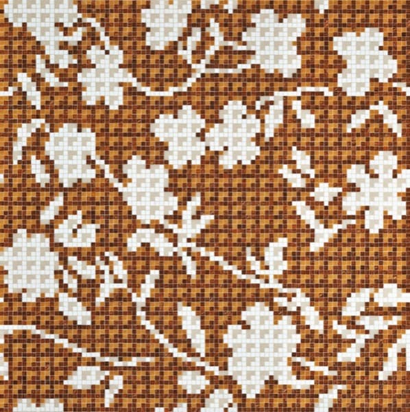 mosaico-Flower-Corner-Bisazza-marron
