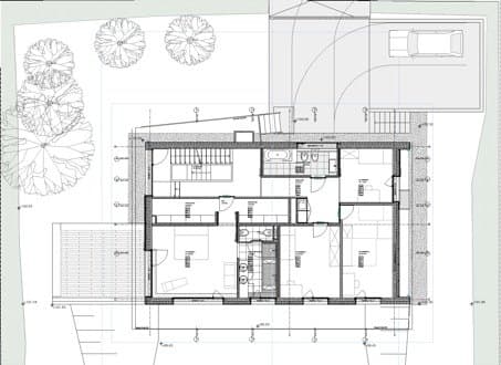 plano-planta-intermedia-moderno-Chalet-Genolier