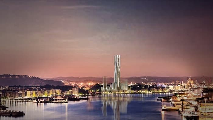 Torre Polstjärnan, un rascacielos de 230m diseñado por SOM
