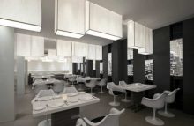 diseño de interiores en restaurante