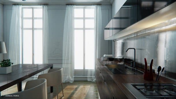 Apartamento-Paris-Unreal-cocina