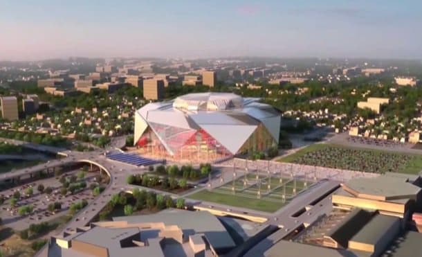 Nuevo Estadio de Atlanta vista aérea