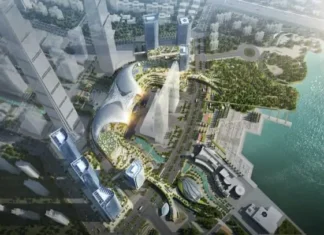 Centro Suzhou vista aérea general