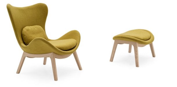butaca de diseño LAZY-madera