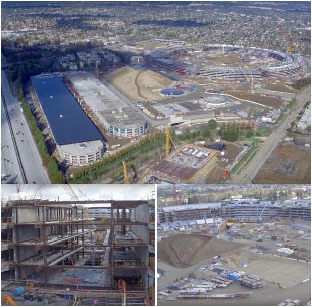 obras del campus de Apple