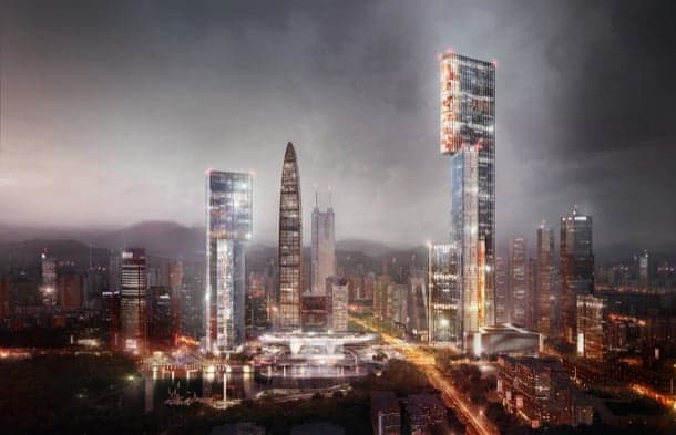 rascacielos de oficinas China