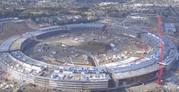 video obras Apple Campus 2