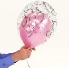 decoraciones para fiestas con globos: doble burbuja