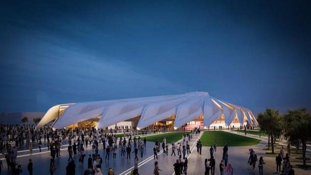 render pabellón Emiratos Arabes Expo 2020