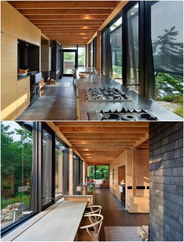 cocina casa lago Huron