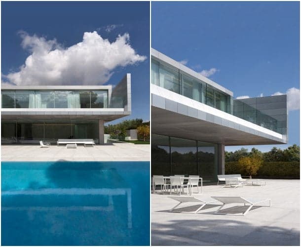 piscina y terrazas Casa de Aluminio