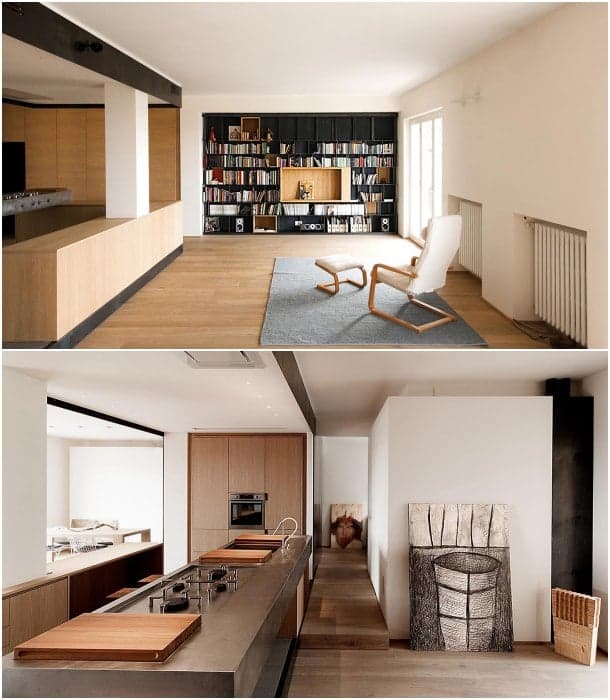 sala de apartamento minimalista