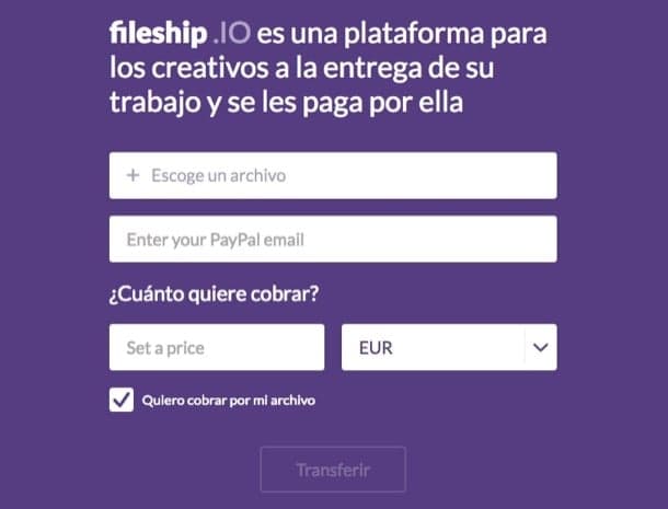 vender por internet ficheros