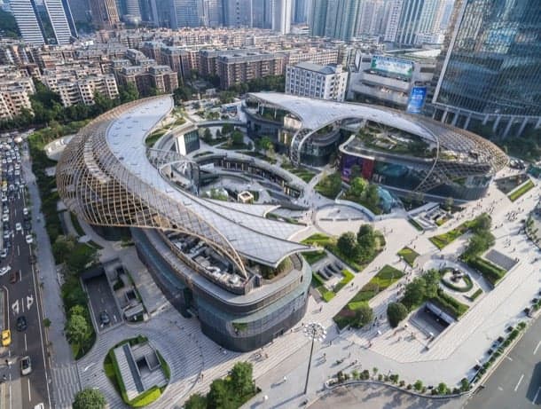 Parc Central Canton - vista aerea