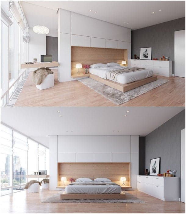 dormitorio moderno apartamento Odesa