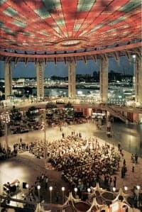el pabellón durante la Feria Mundial 1964