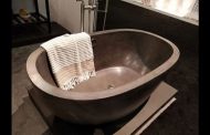 AVALON: tina de baño hecha de hormigón ligero
