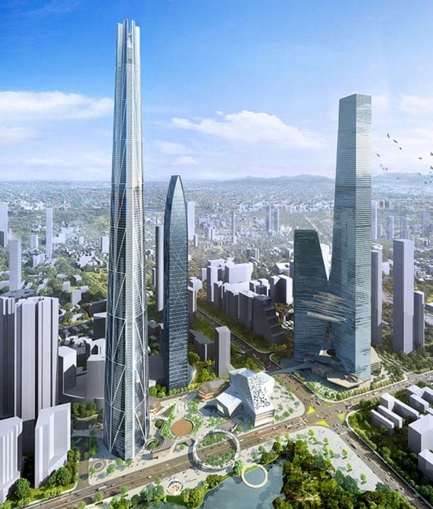 h700-tower edificio más alto de China