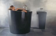 OVAL: tina de baño fabricada en granito