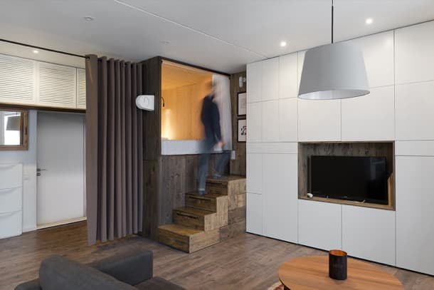 micro apartamento con muebles-a-medida alireza-nemati