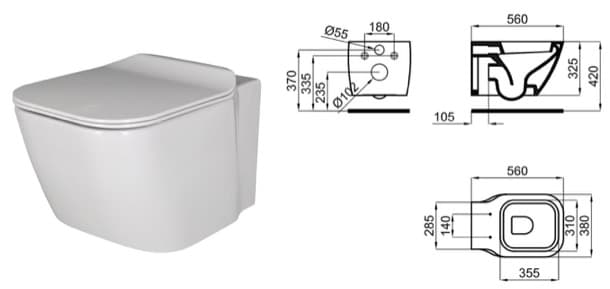 bloques cad de inodoros suspendidos essence-c-100168088