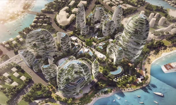 plan futurista para ciudad ideal en Malasia