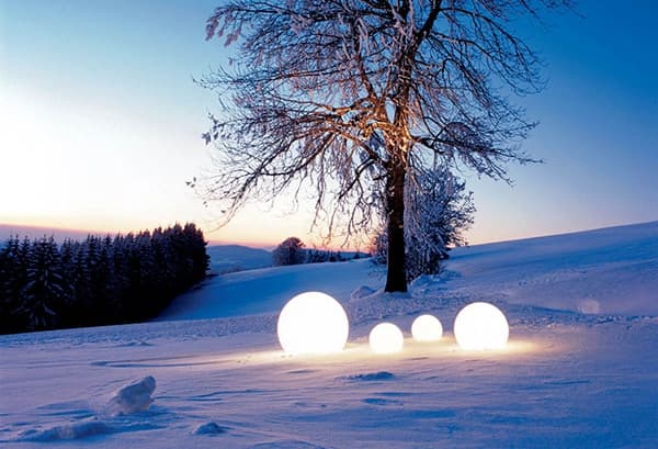 Moonlight luminarias esféricas de exterior