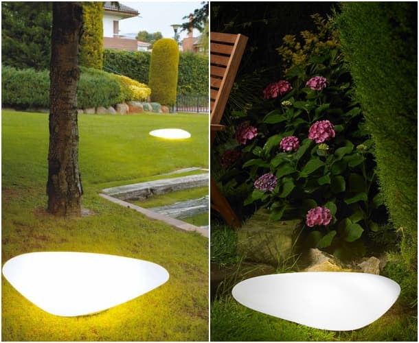 Stone luminaria orgánica para jardín Alma Light