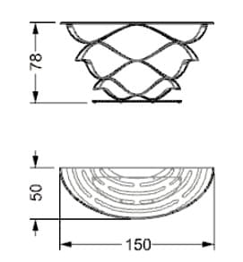 dimensiones Neolitico mesa consola de hierro forjado