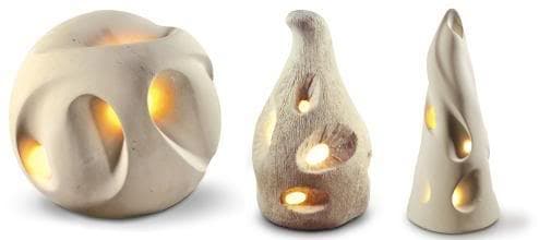 lámparas de piedra tallada Artefare