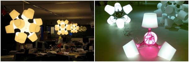 composiciones con lámparas Lampan de IKEA