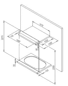 dimensiones ducha Sensamare Hoesch