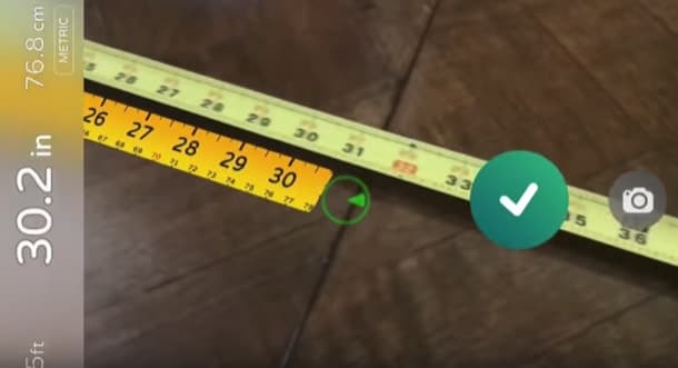 medición con realidad aumentada ARKit - AR Measure