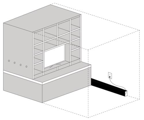 mueble convertible ORI - guia lateral