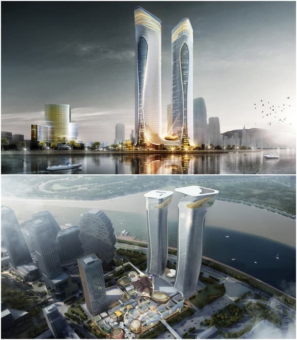 rascacielos Hengqin Headquarters de Zhuhai China
