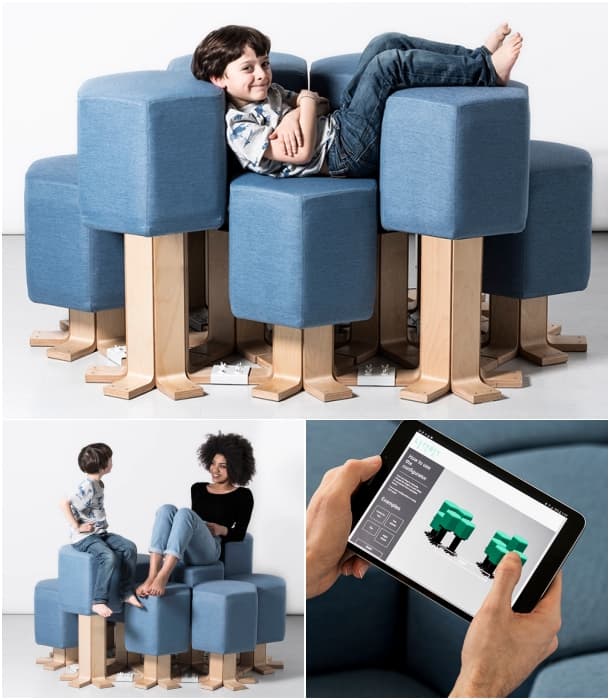 sofá futurista Lift-Bit