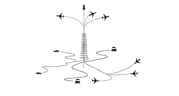 rascacielos Launchspire esquema