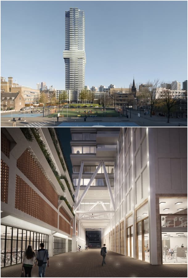 renders Cooltoren - Rotterdam - V8 Architects