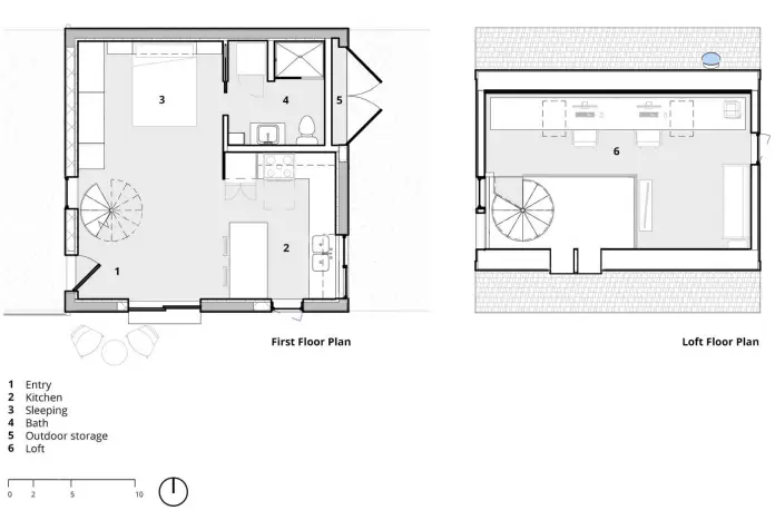 planos planta Huron Studio