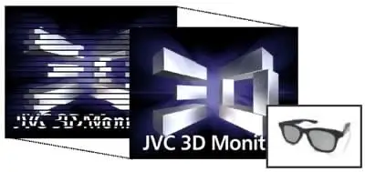 monitor 3d jvc con gafas