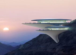 observatorio de Zaha Hadid Architects en Trojena