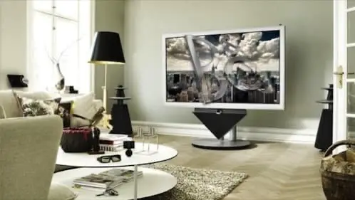 sala con televisor 3D bang_olufsen beovision4