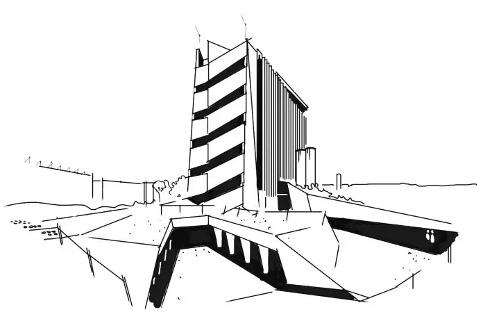 boceto edificio Sidera